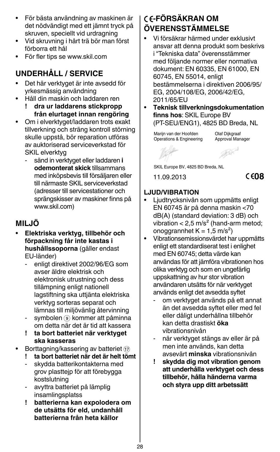Skil 2436 AA User Manual | Page 28 / 164