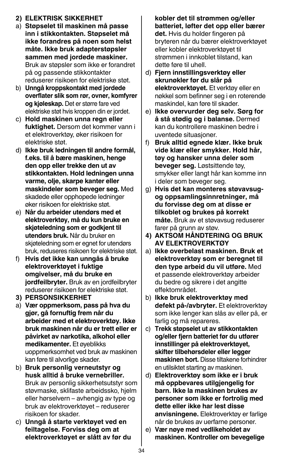 Skil 2436 AA User Manual | Page 34 / 164