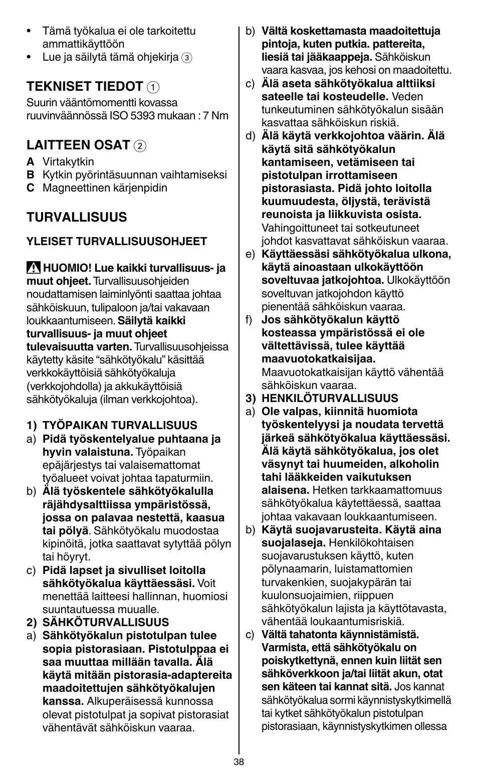 Skil 2436 AA User Manual | Page 38 / 164