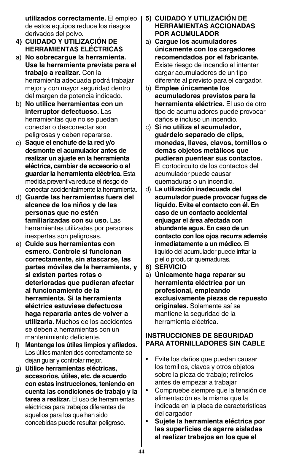 Skil 2436 AA User Manual | Page 44 / 164