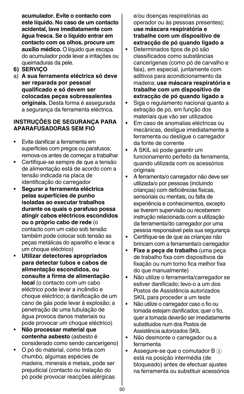 Skil 2436 AA User Manual | Page 50 / 164