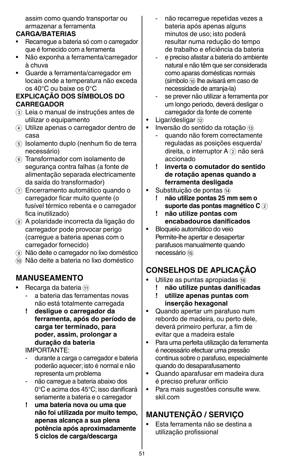 Skil 2436 AA User Manual | Page 51 / 164