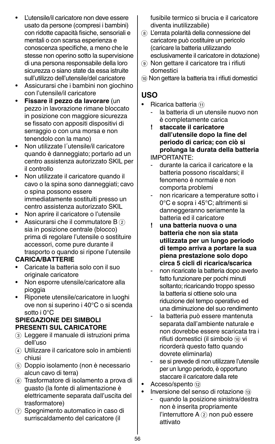 Skil 2436 AA User Manual | Page 56 / 164