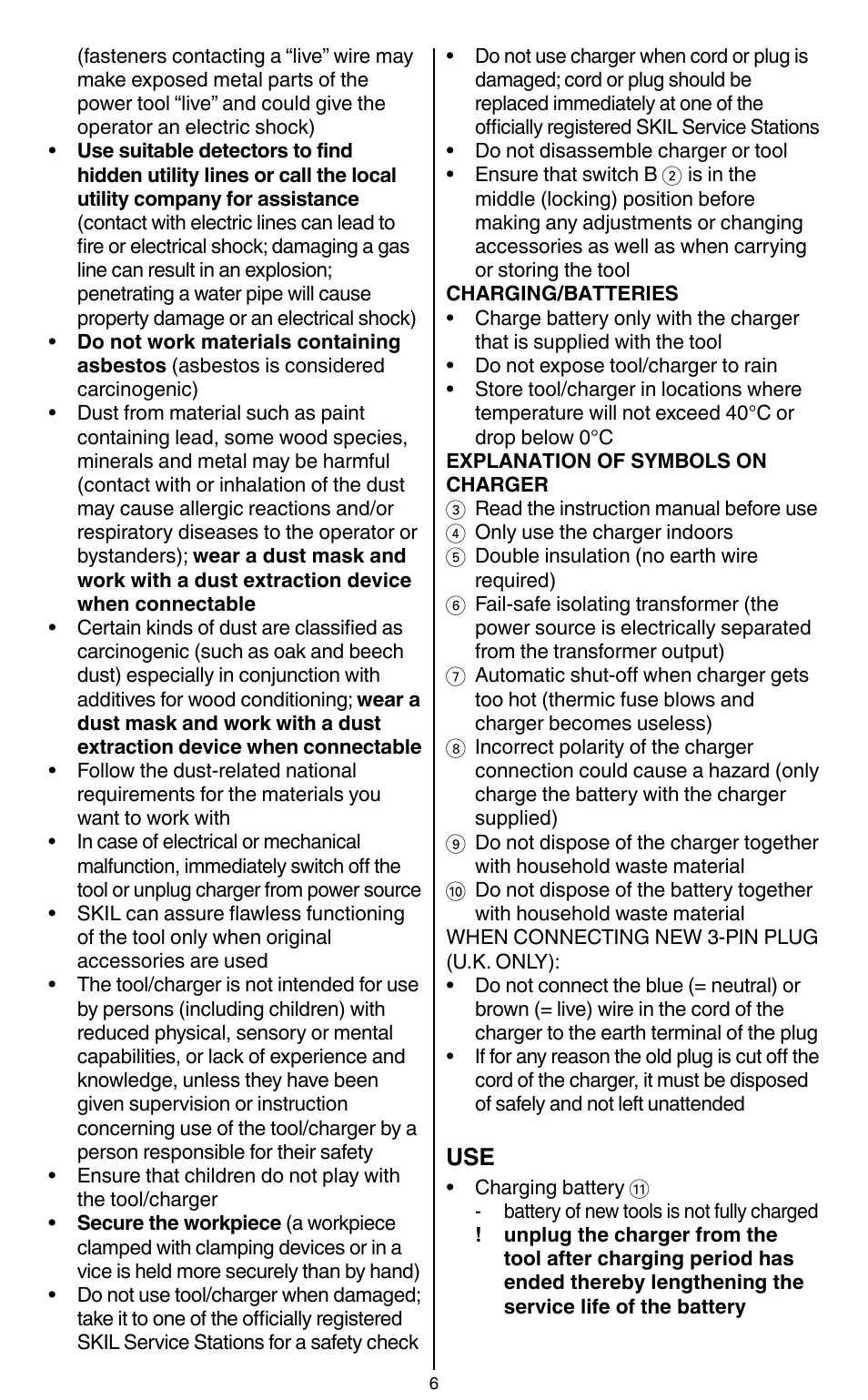 Skil 2436 AA User Manual | Page 6 / 164