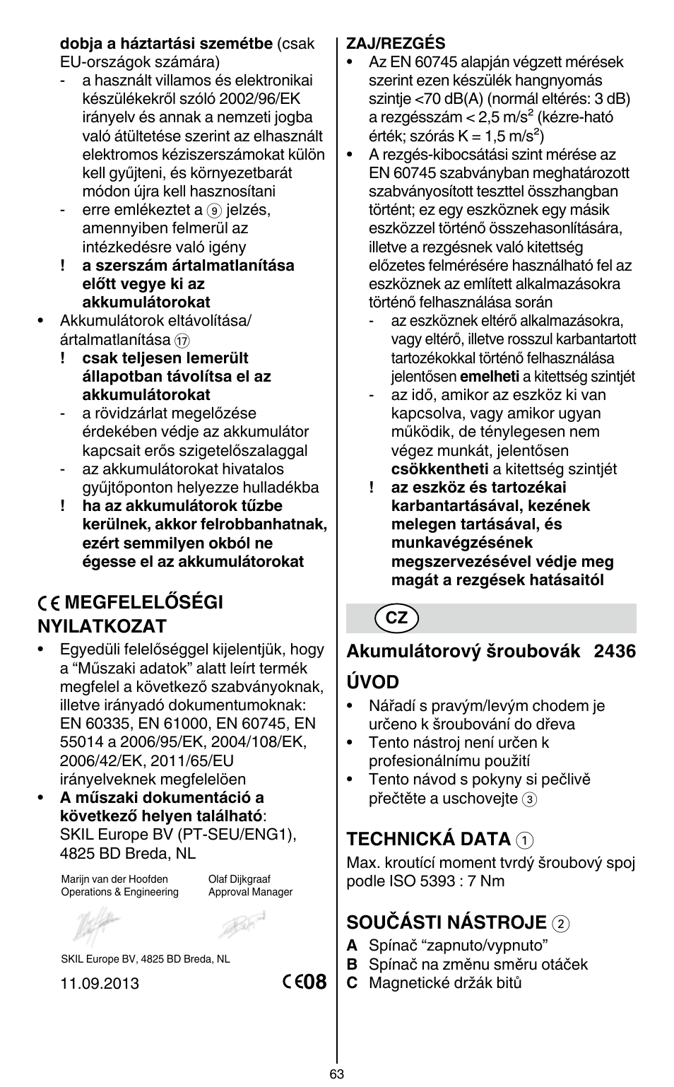 Skil 2436 AA User Manual | Page 63 / 164