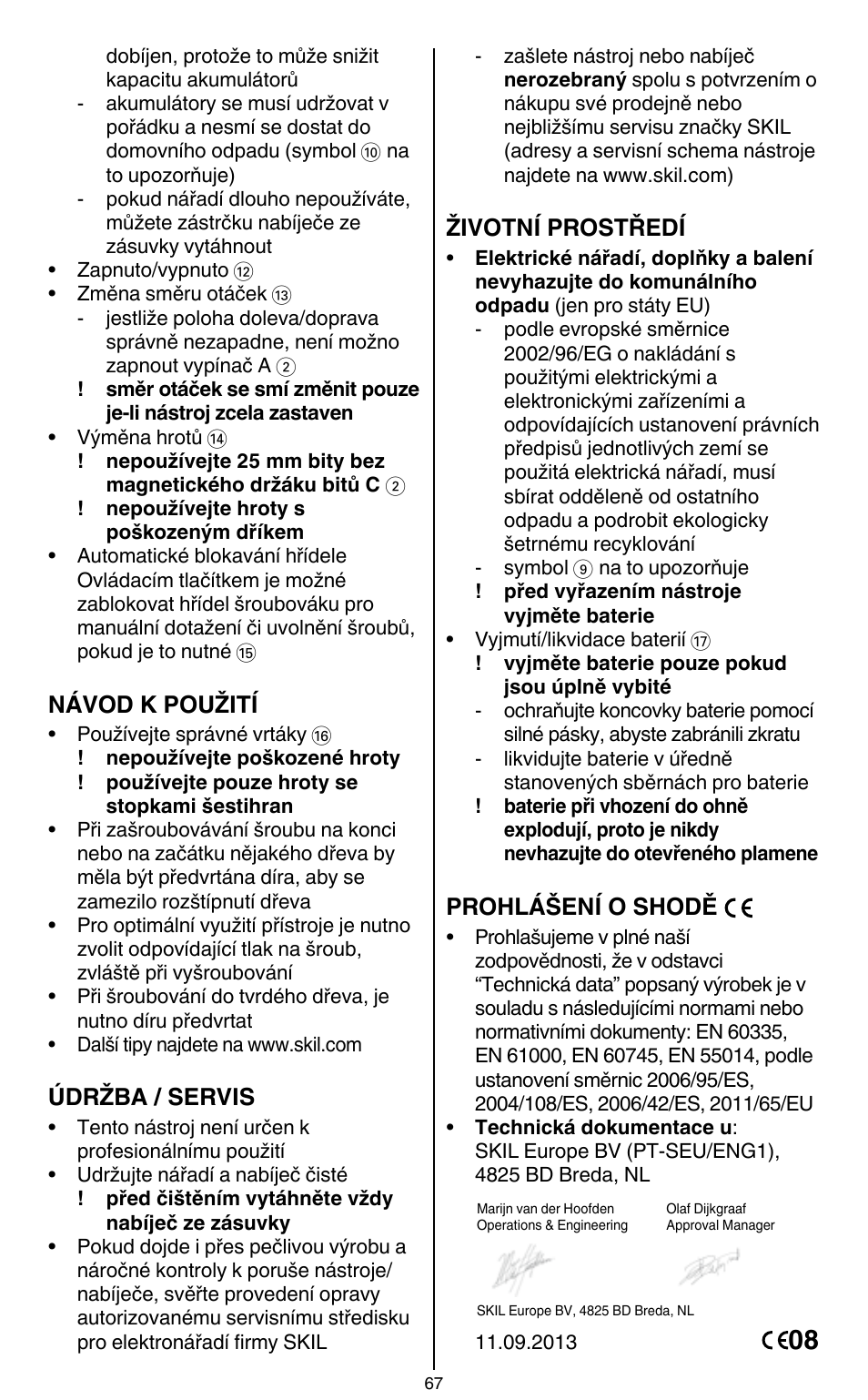 Skil 2436 AA User Manual | Page 67 / 164