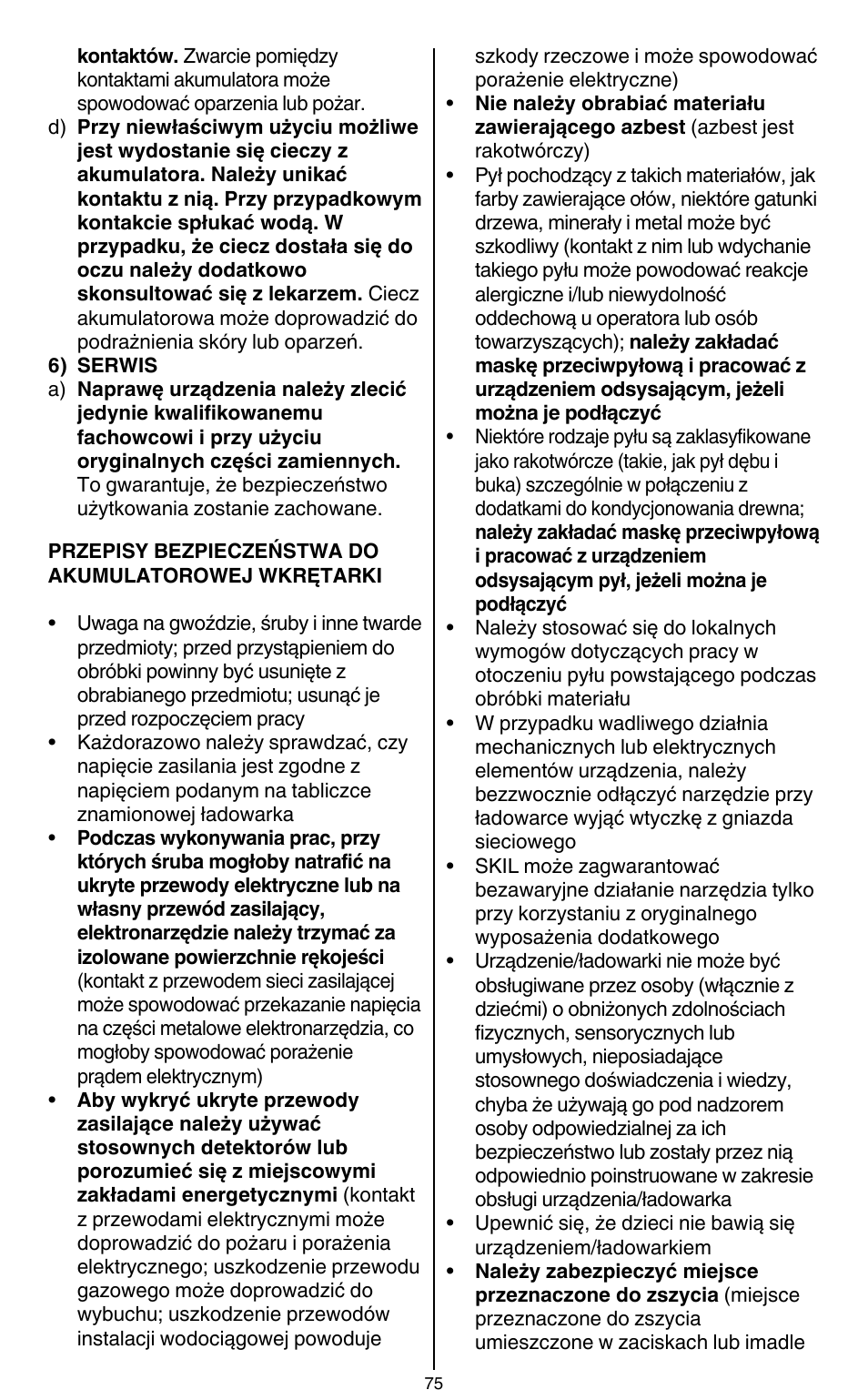 Skil 2436 AA User Manual | Page 75 / 164