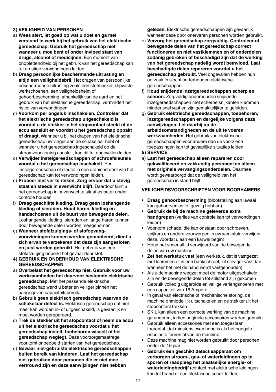 Skil 1735 AA User Manual | Page 17 / 116