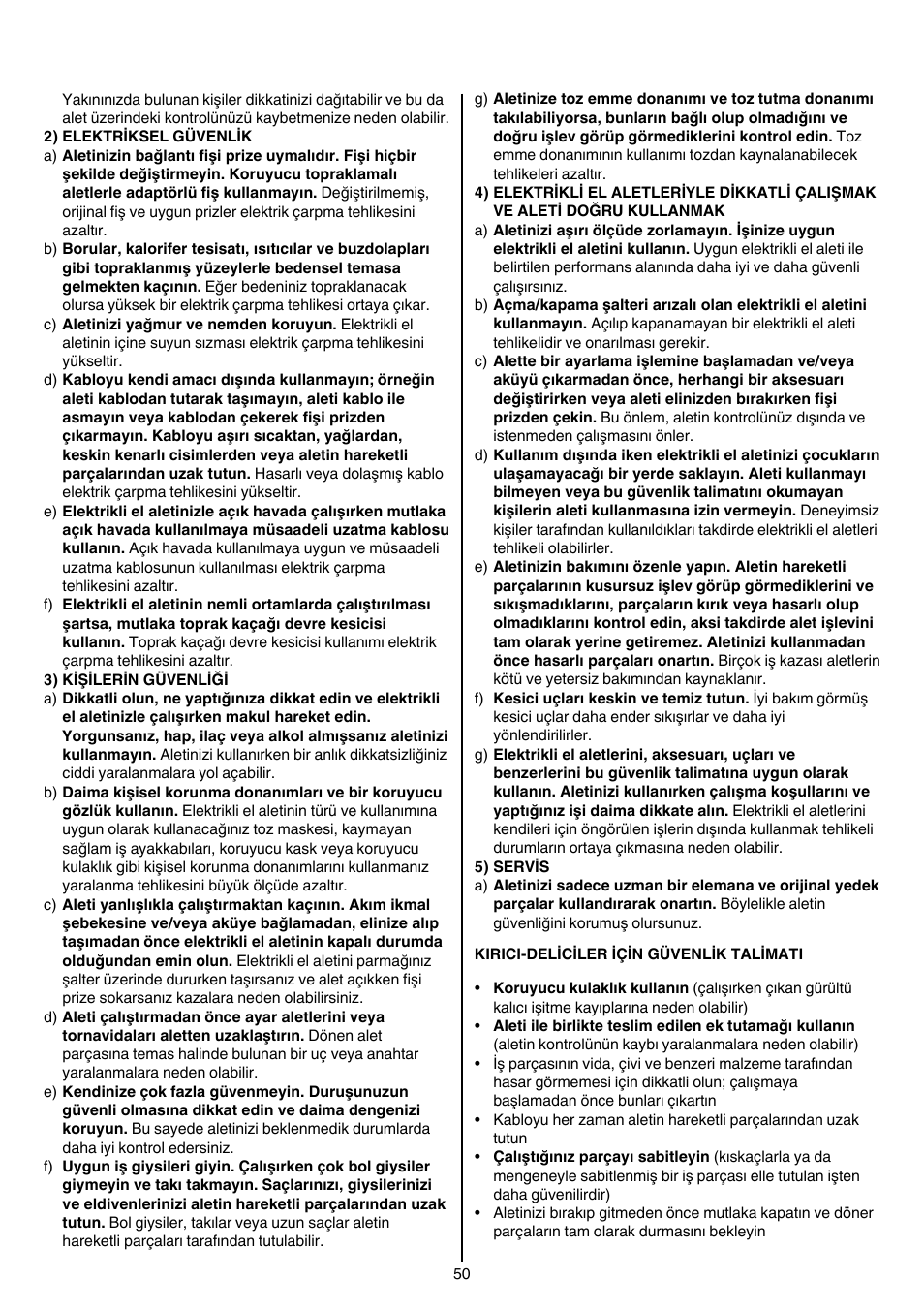 Skil 1735 AA User Manual | Page 50 / 116