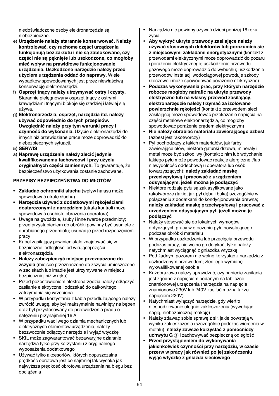 Skil 1735 AA User Manual | Page 54 / 116