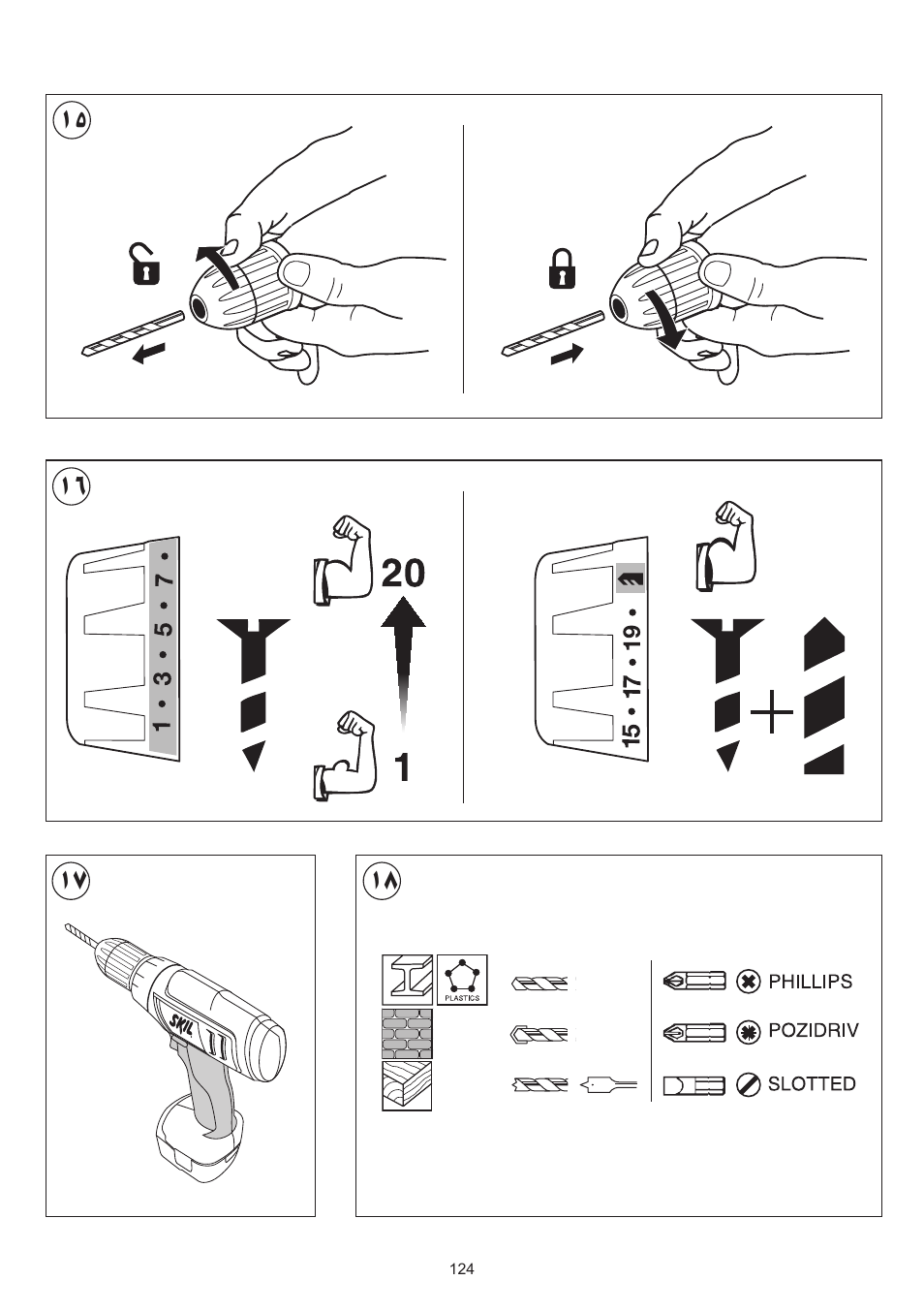 Skil 2016 AA User Manual | Page 124 / 128