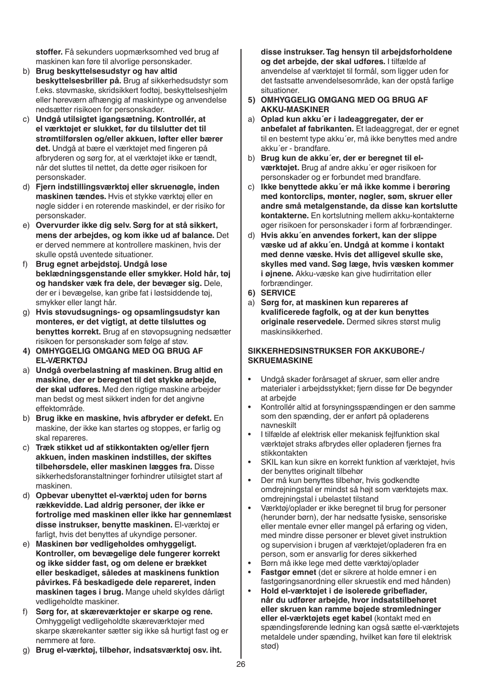 Skil 2016 AA User Manual | Page 26 / 128