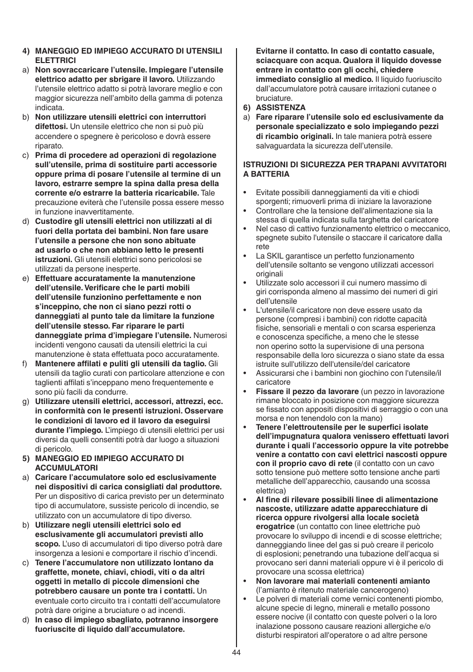 Skil 2016 AA User Manual | Page 44 / 128
