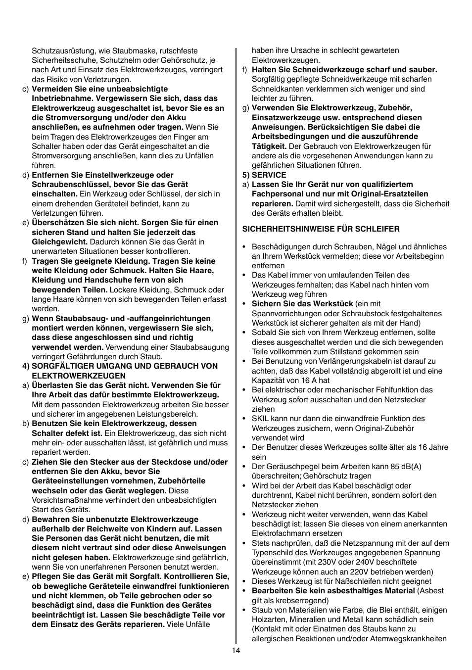 Skil 7207 AK (Octo) User Manual | Page 14 / 112