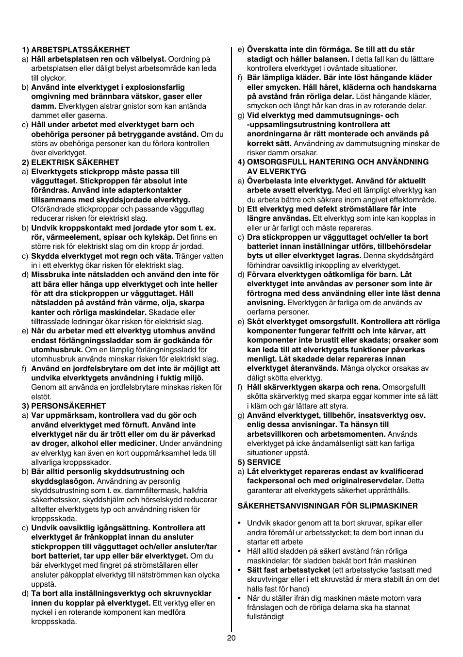 Skil 7207 AK (Octo) User Manual | Page 20 / 112