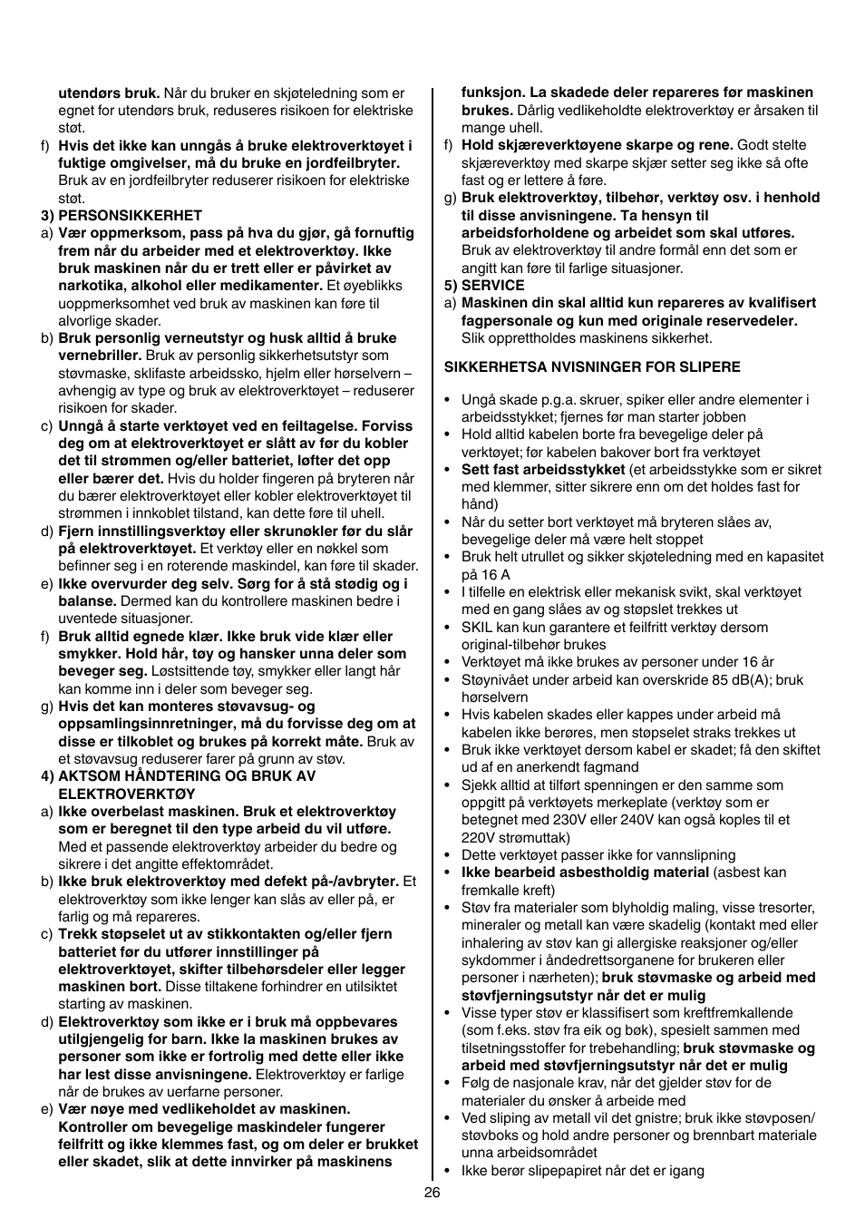 Skil 7207 AK (Octo) User Manual | Page 26 / 112