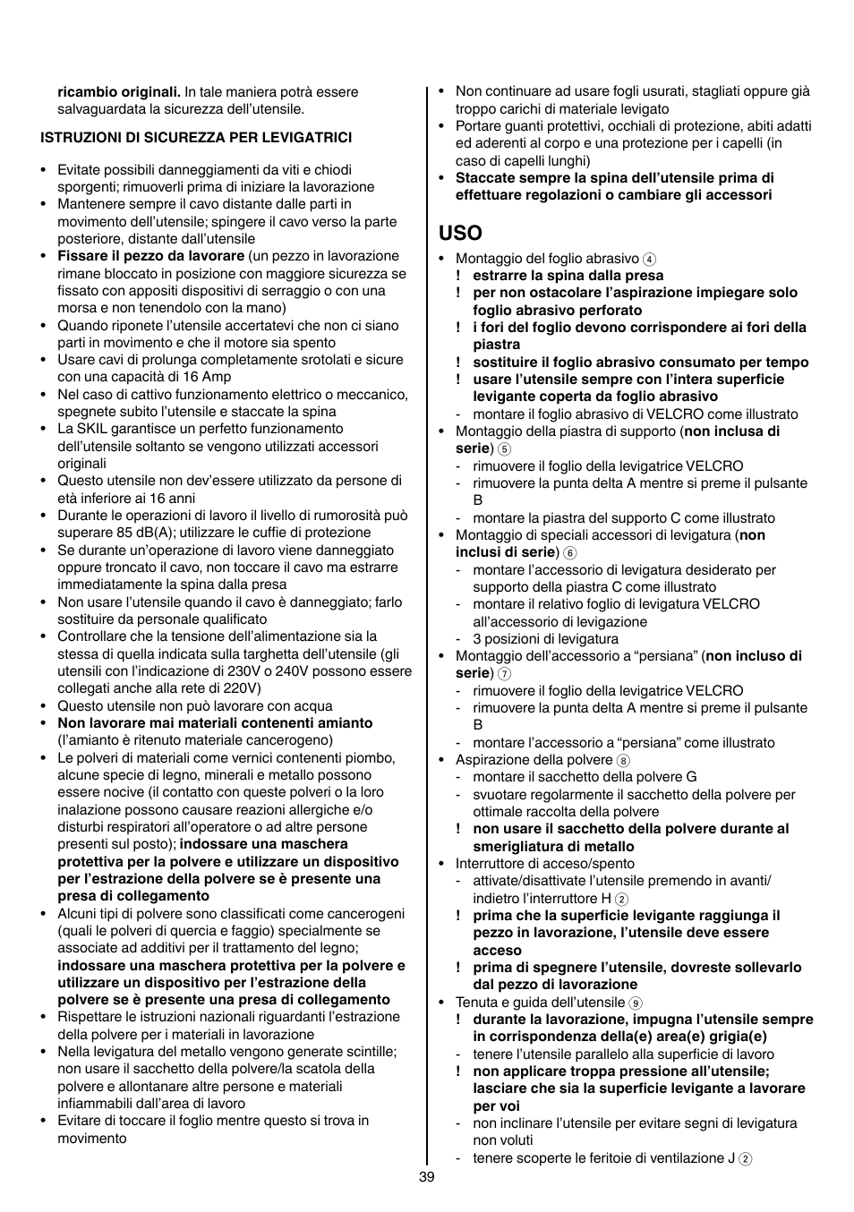 Skil 7207 AK (Octo) User Manual | Page 39 / 112