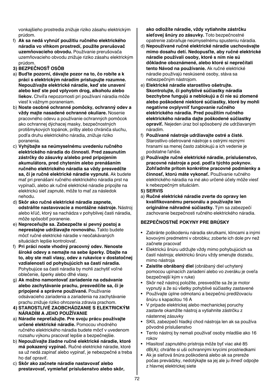 Skil 7207 AK (Octo) User Manual | Page 72 / 112