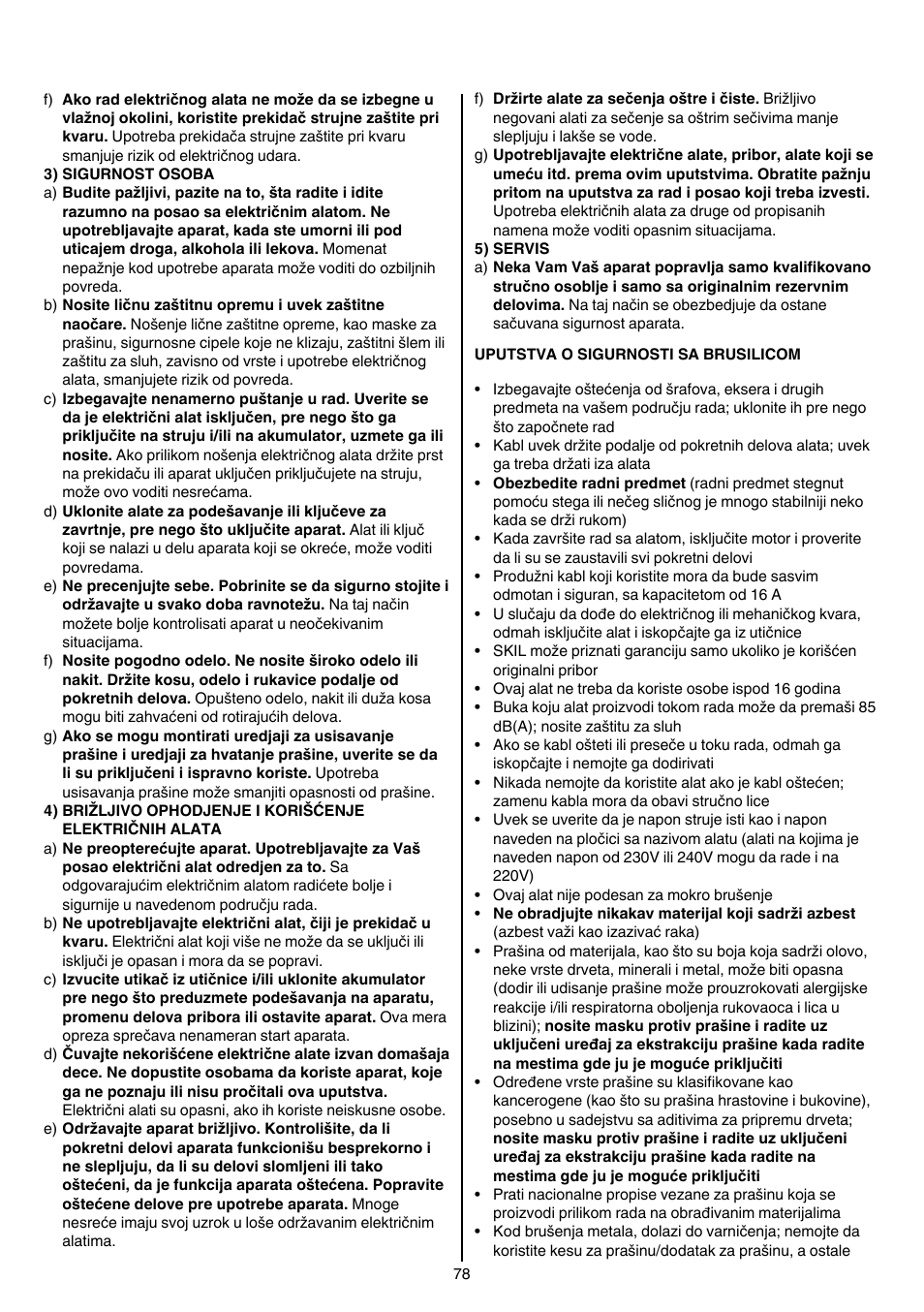 Skil 7207 AK (Octo) User Manual | Page 78 / 112
