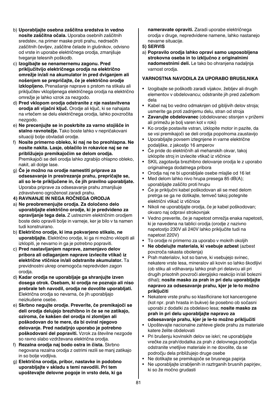 Skil 7207 AK (Octo) User Manual | Page 81 / 112