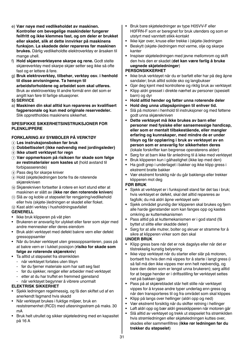 Skil 0705 RA User Manual | Page 31 / 132