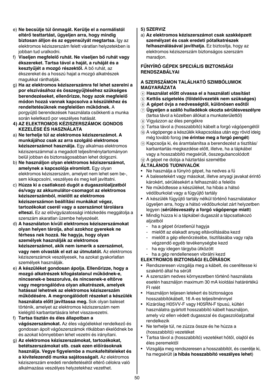 Skil 0705 RA User Manual | Page 50 / 132