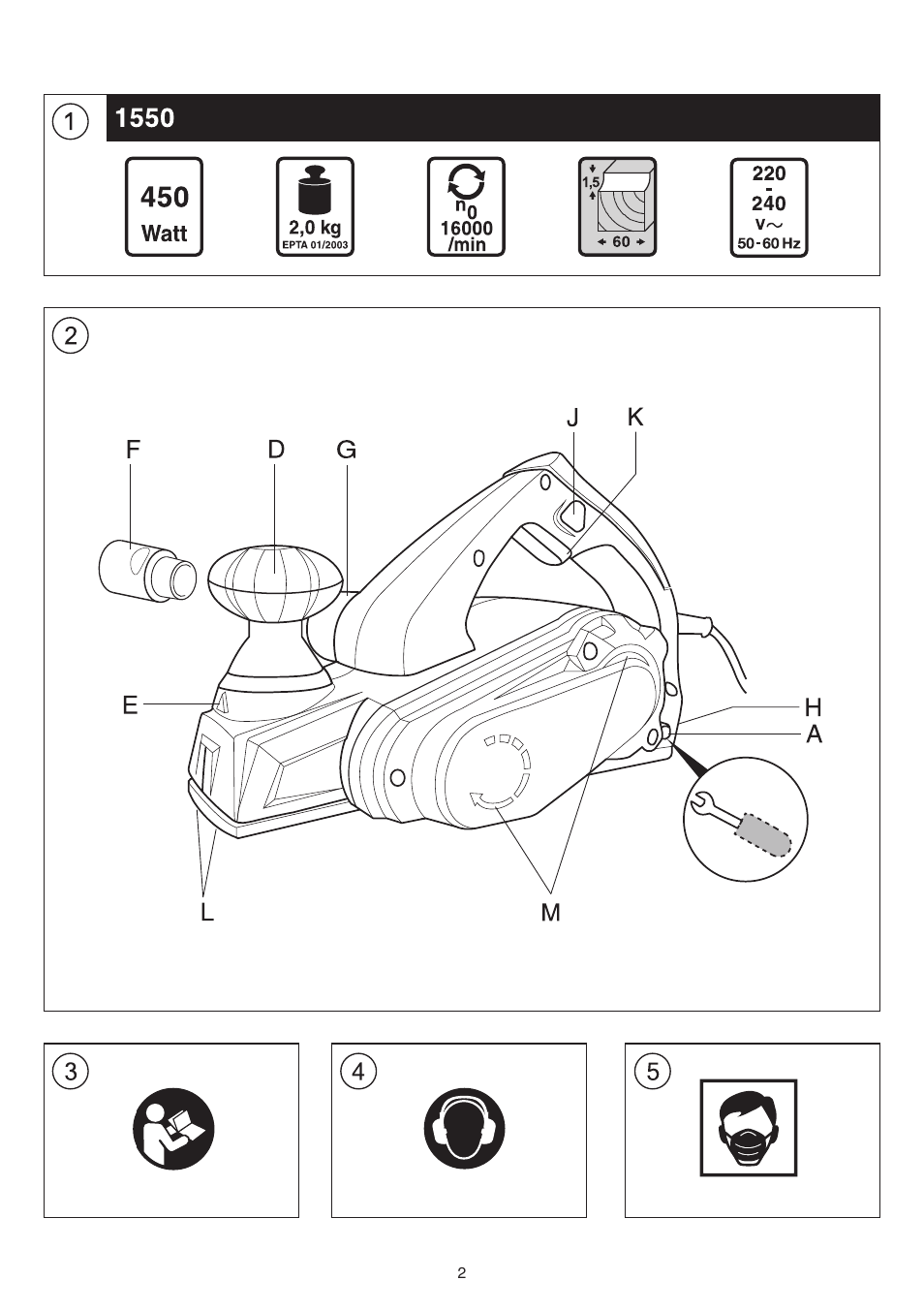 Skil 1550 AA User Manual | Page 2 / 108