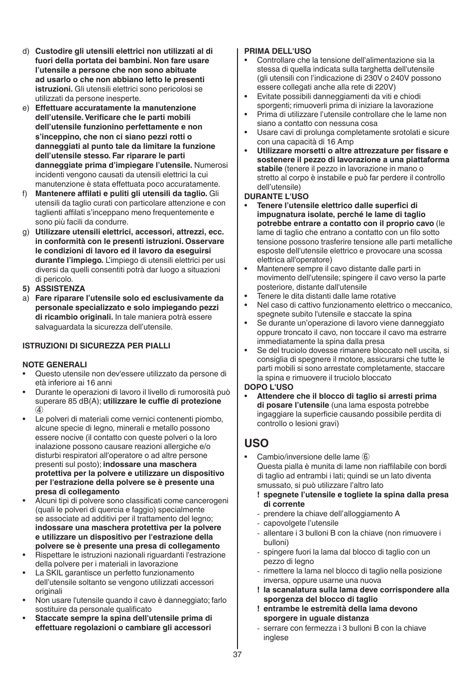 Skil 1550 AA User Manual | Page 37 / 108