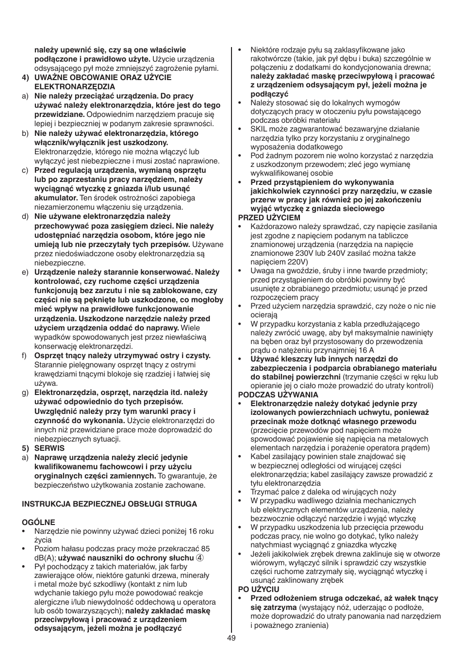 Skil 1550 AA User Manual | Page 49 / 108