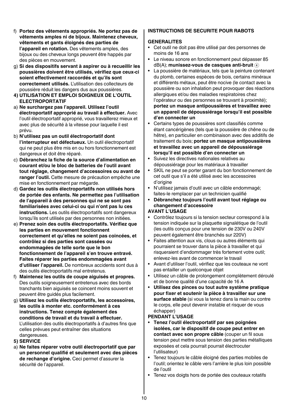 Skil 1560 AA User Manual | Page 10 / 112