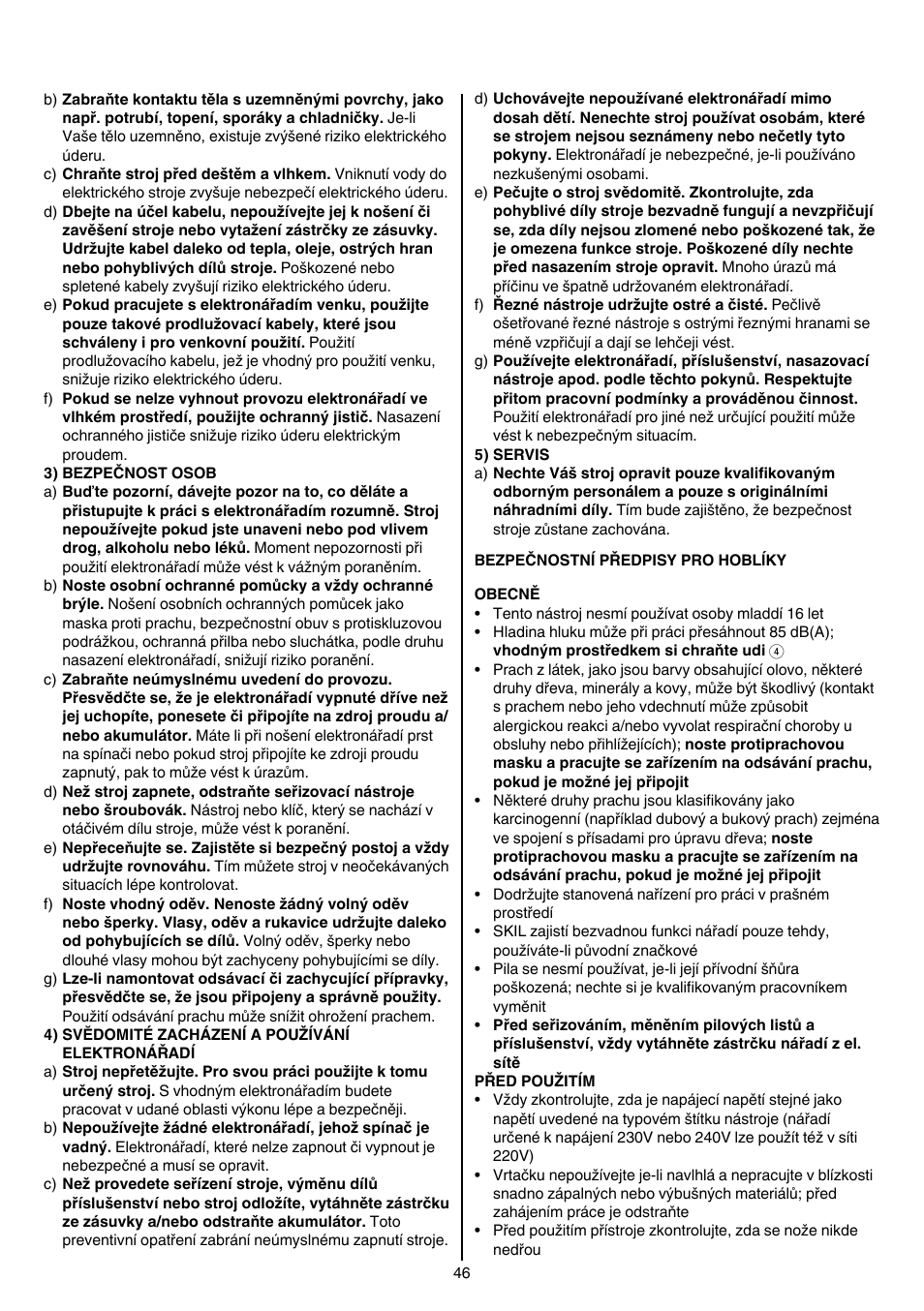 Skil 1560 AA User Manual | Page 46 / 112