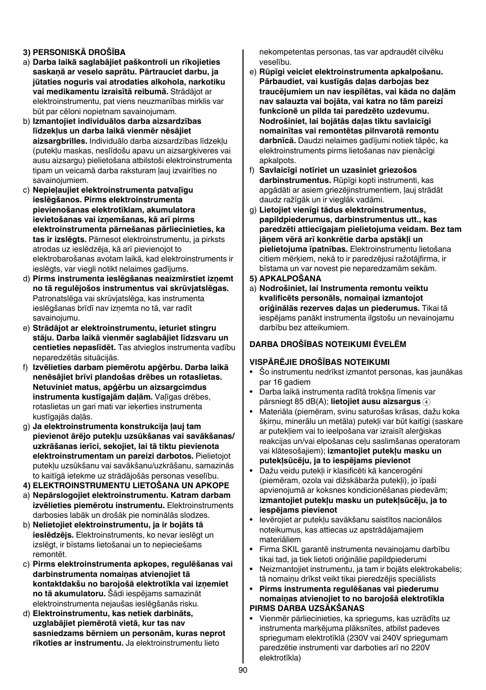 Skil 1560 AA User Manual | Page 90 / 112