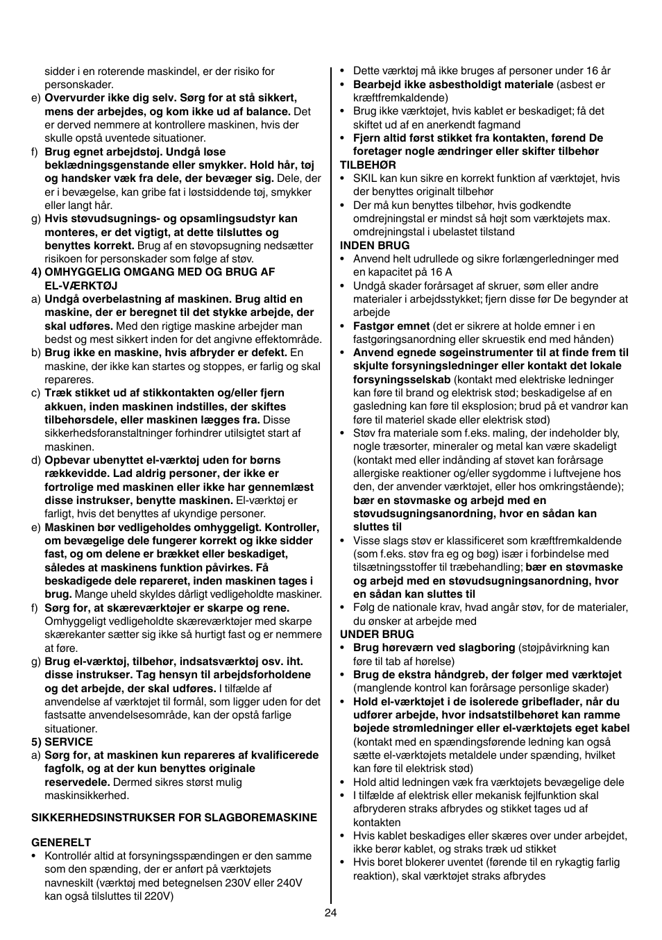 Skil 6950 AA (Torro) User Manual | Page 24 / 108