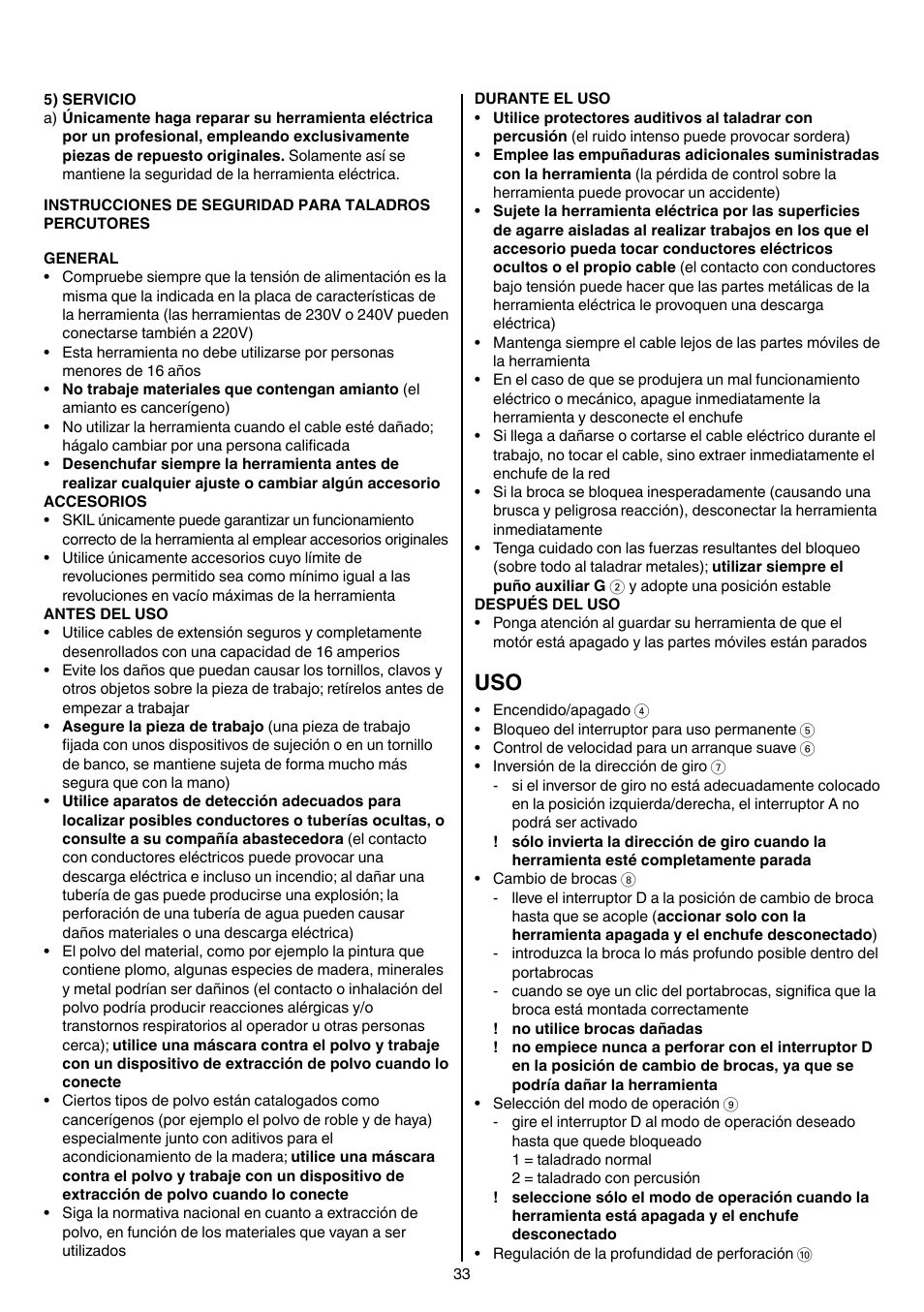 Skil 6950 AA (Torro) User Manual | Page 33 / 108