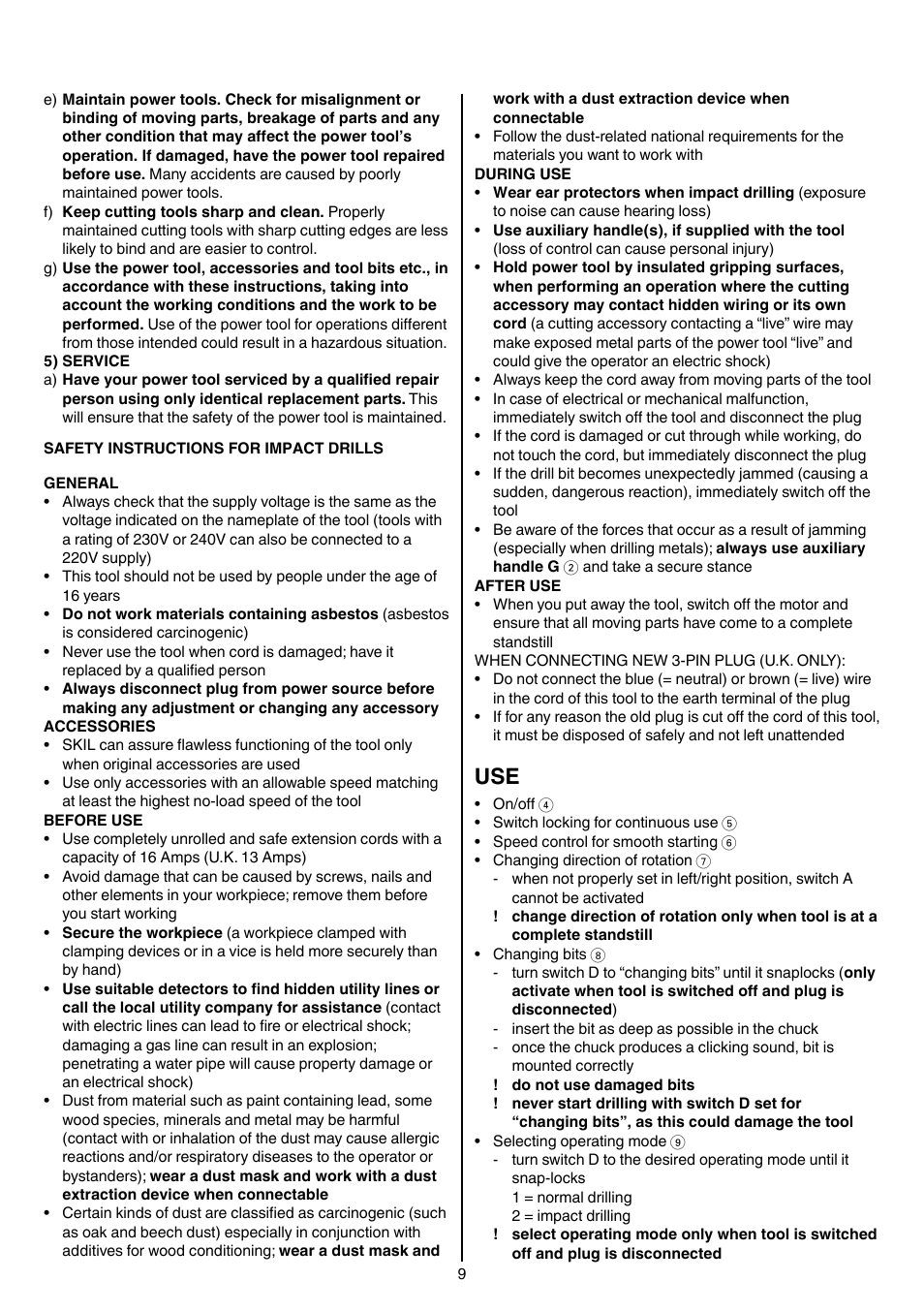 Skil 6950 AA (Torro) User Manual | Page 9 / 108