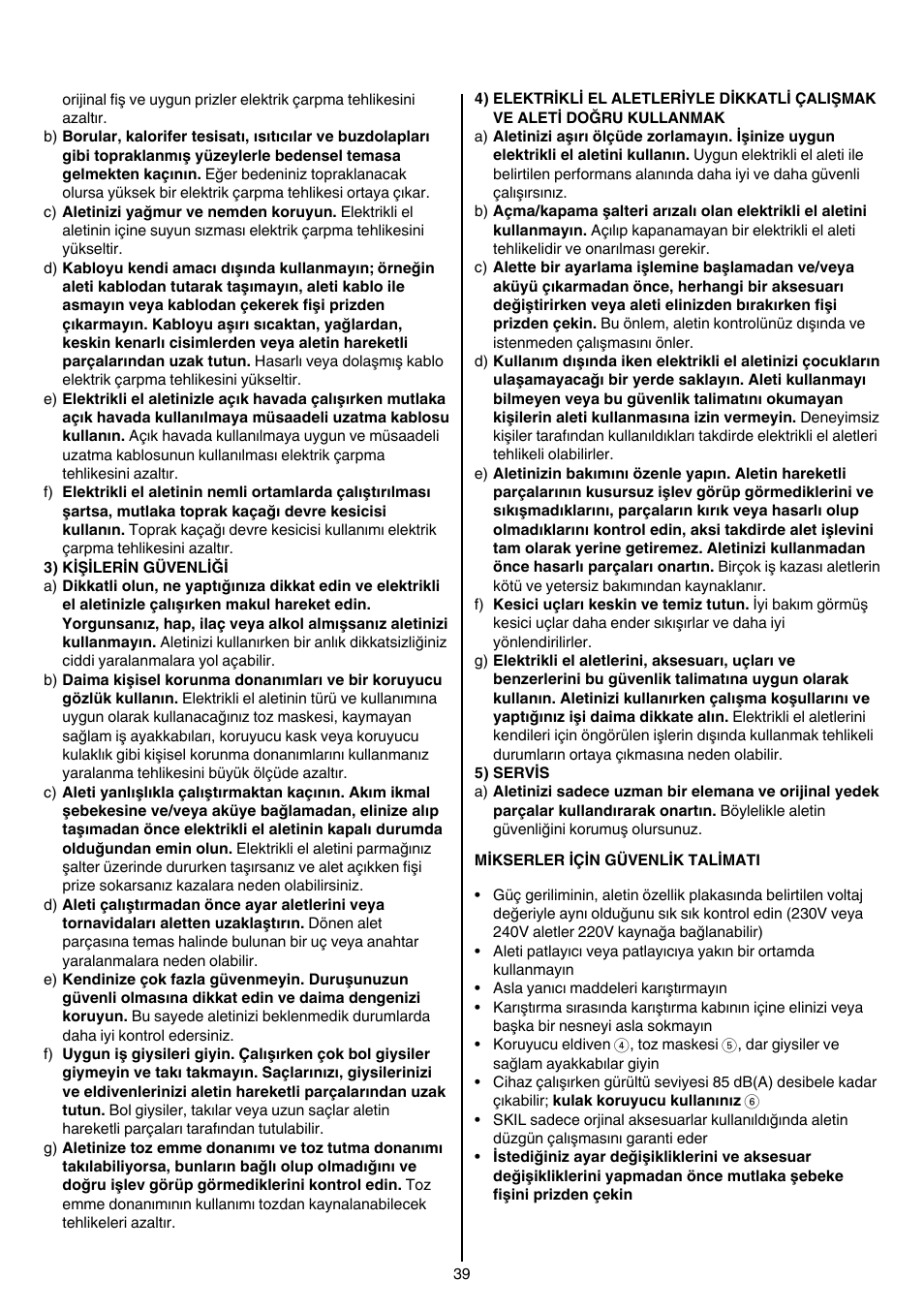 Skil 1016 AA User Manual | Page 39 / 88