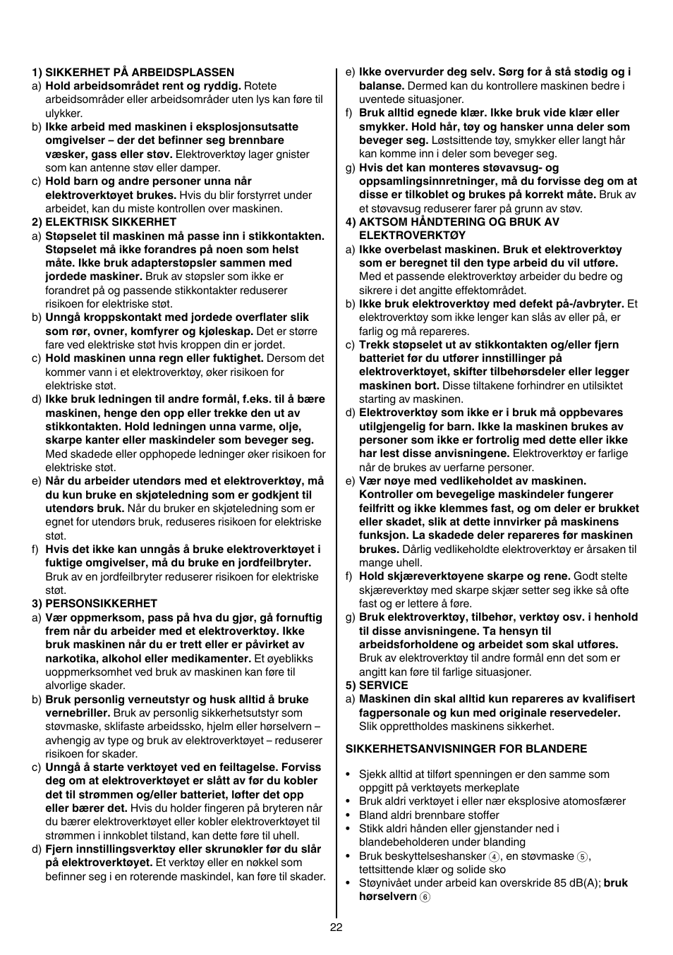 Skil 1613 AA User Manual | Page 22 / 92
