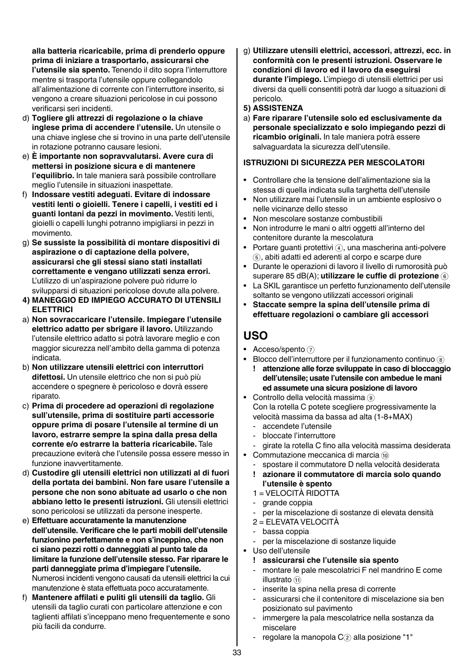 Skil 1613 AA User Manual | Page 33 / 92