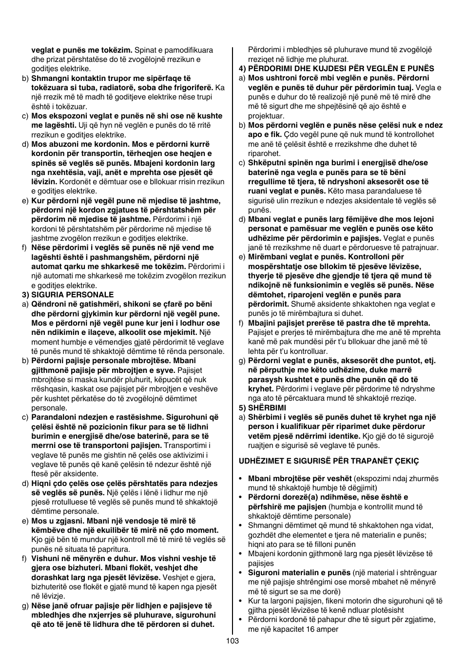 Skil 1766 AK User Manual | Page 103 / 116