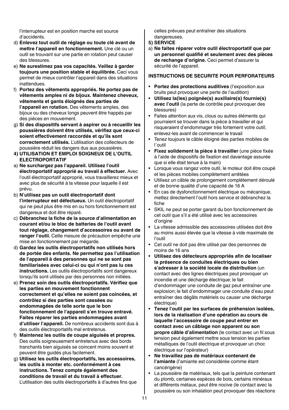 Skil 1766 AK User Manual | Page 11 / 116