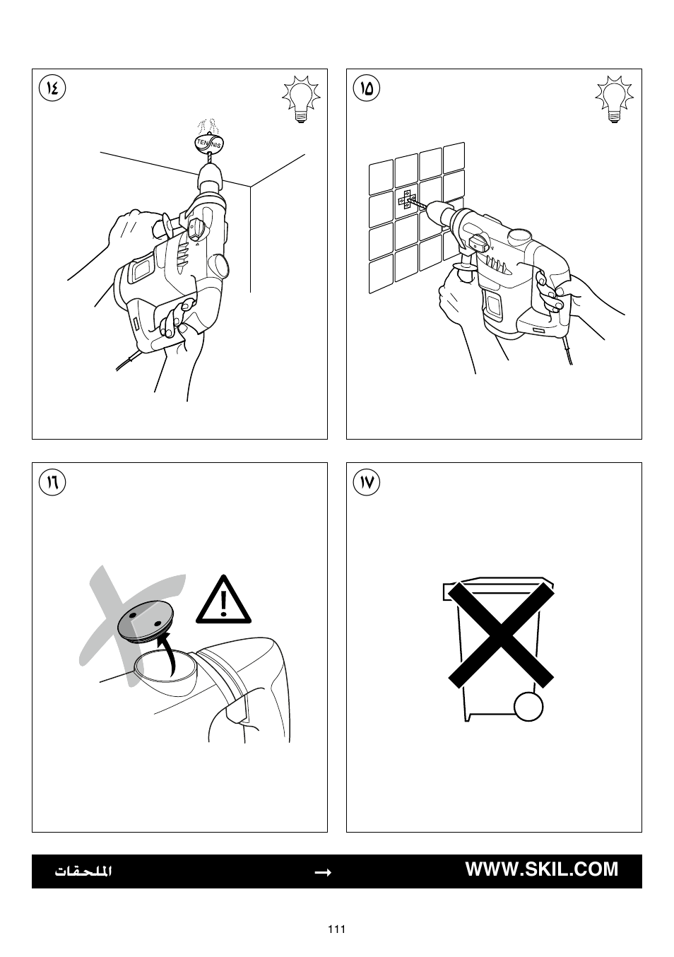 Skil 1766 AK User Manual | Page 111 / 116