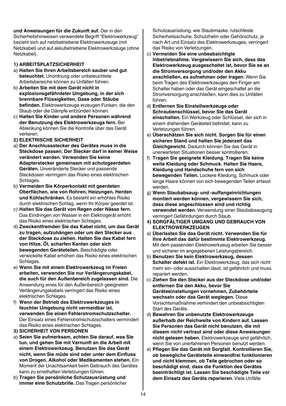 Skil 1766 AK User Manual | Page 14 / 116