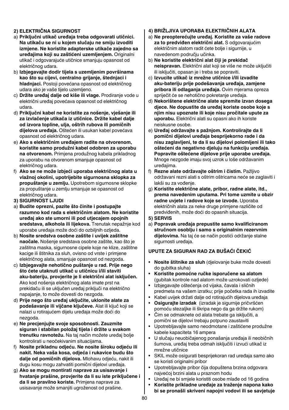 Skil 1766 AK User Manual | Page 80 / 116