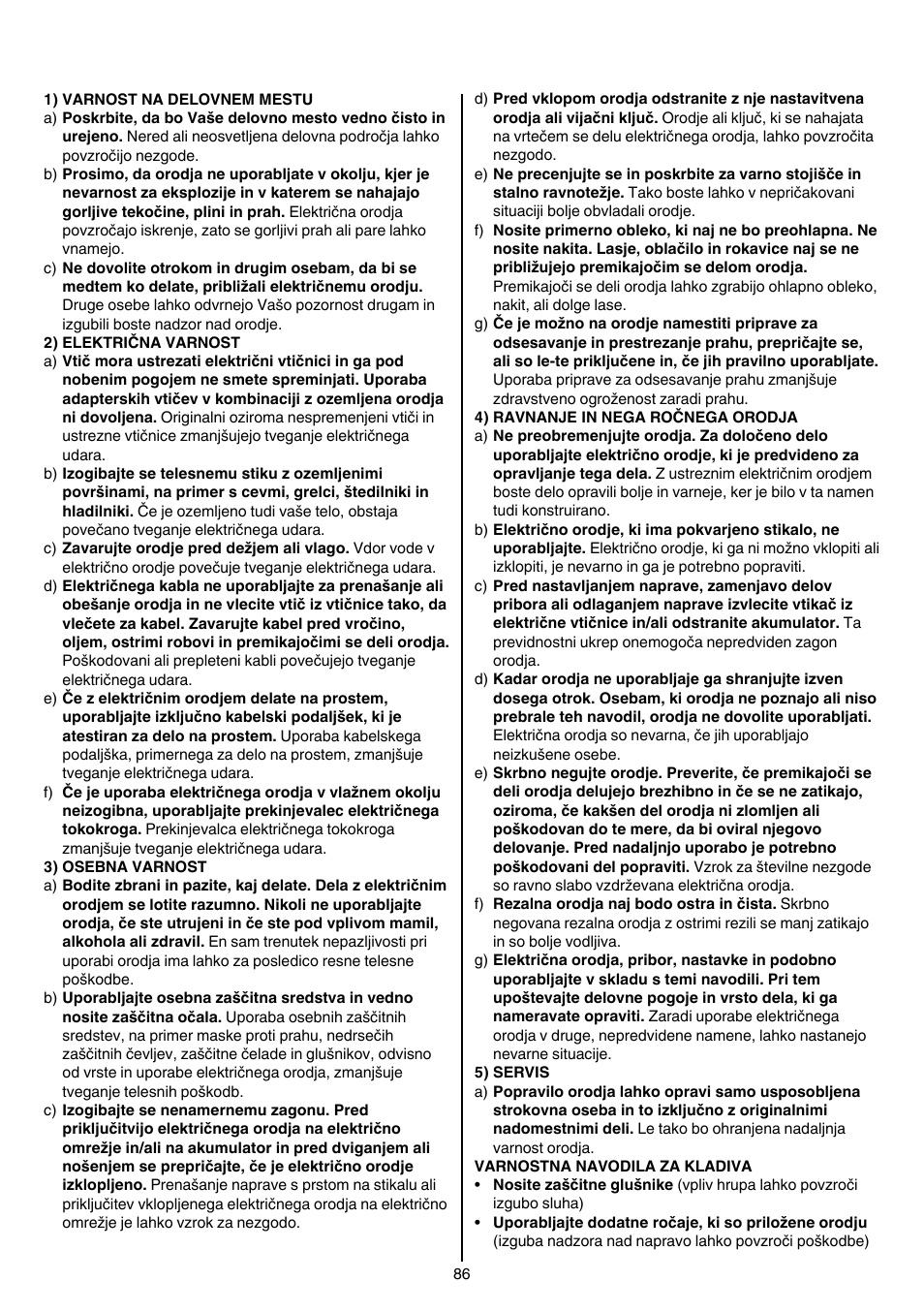 Skil 1766 AK User Manual | Page 86 / 116