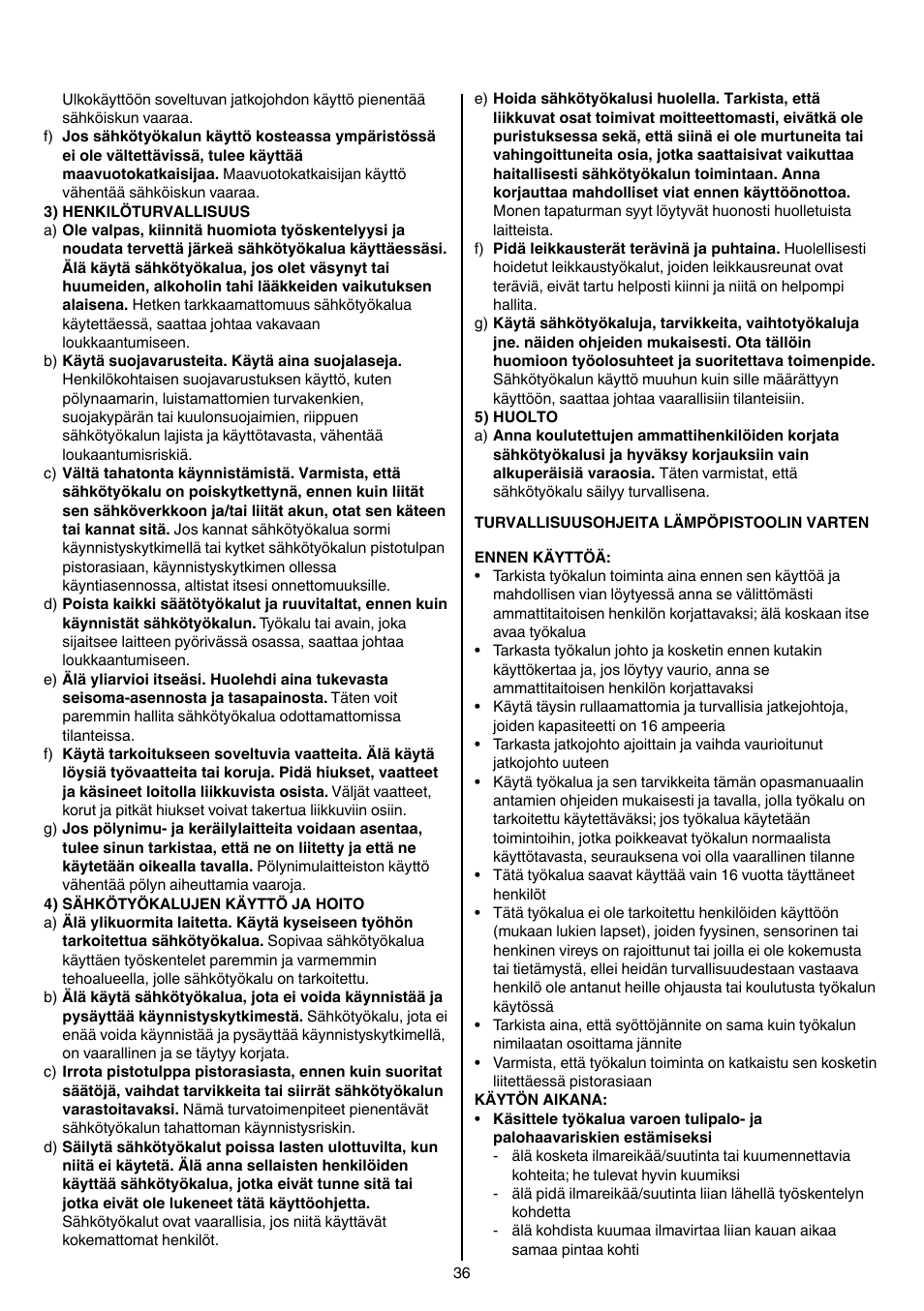 Skil 8003 CA User Manual | Page 36 / 148