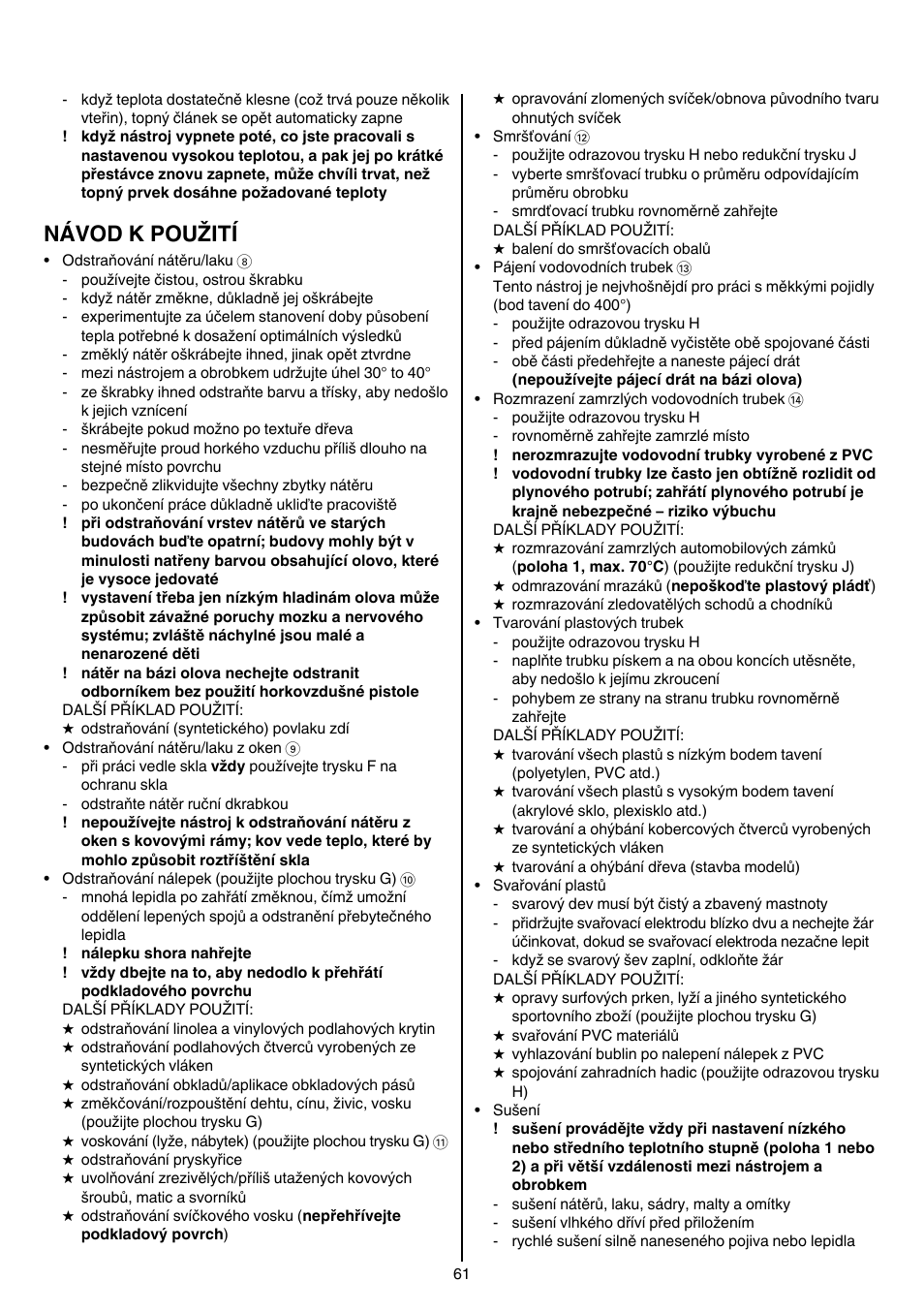 Návod k použití | Skil 8003 CA User Manual | Page 61 / 148