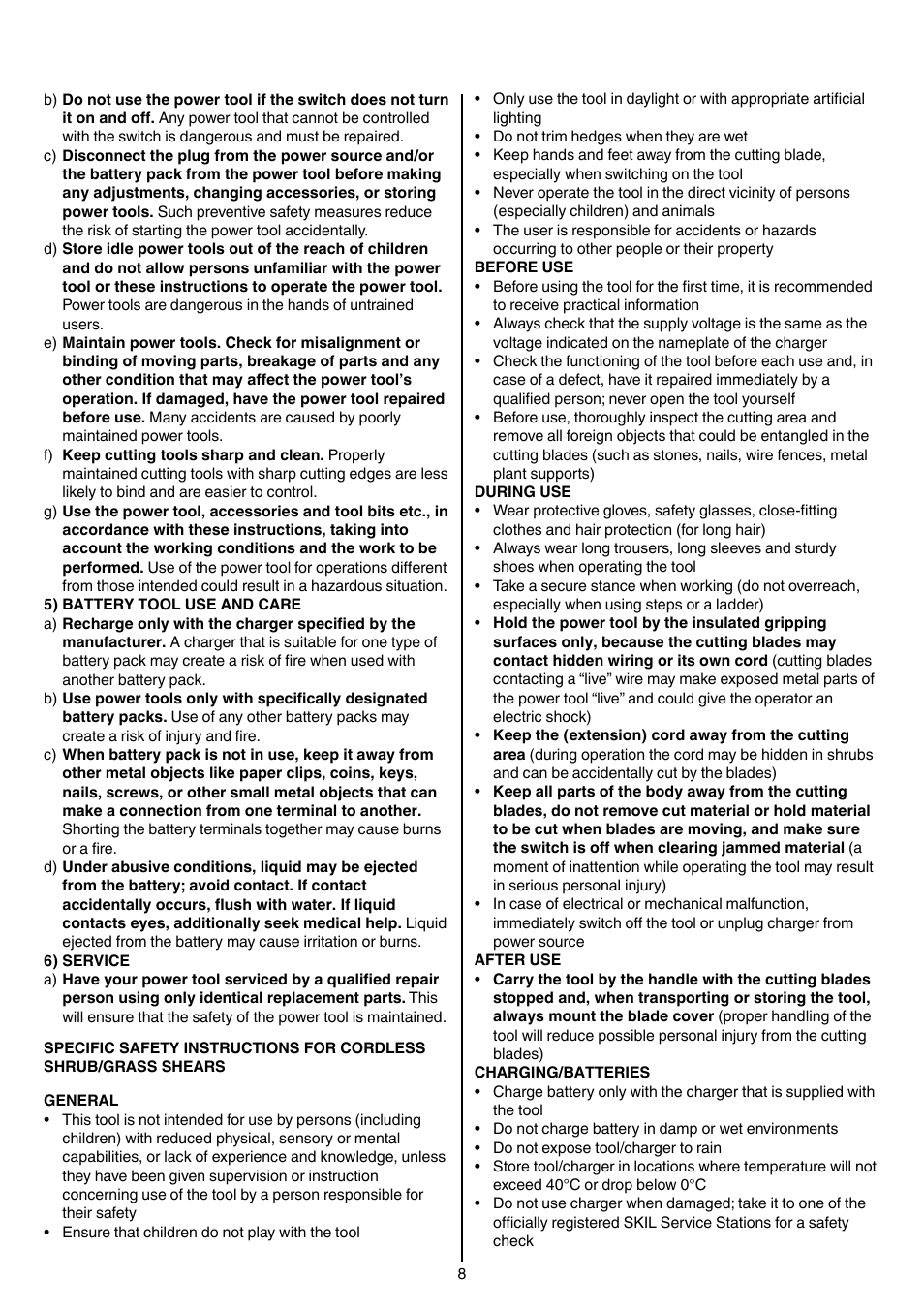 Skil 0755 RA User Manual | Page 8 / 148