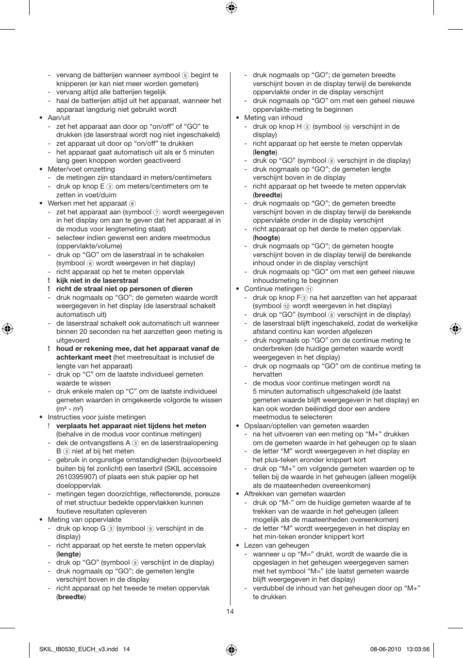 Skil 0530 AA User Manual | Page 14 / 76