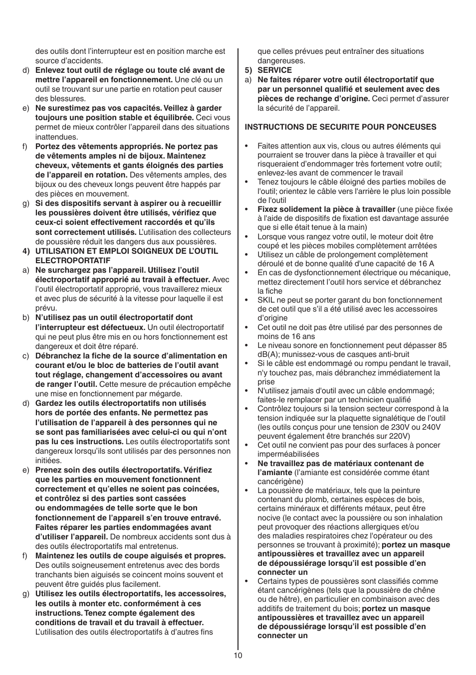 Skil 7220 (F0157220..) User Manual | Page 10 / 116