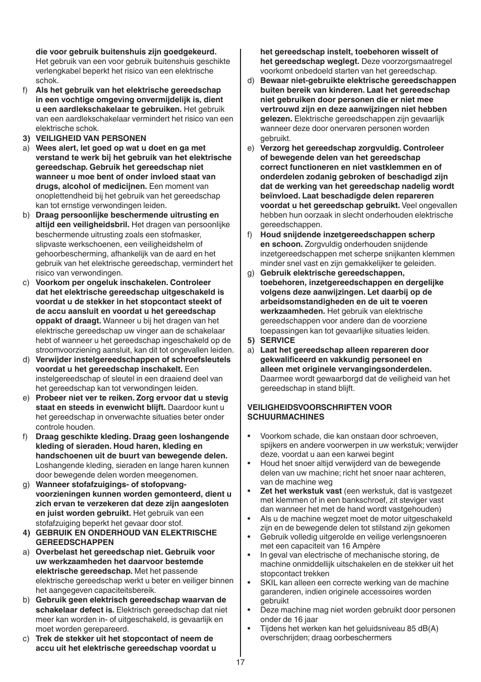 Skil 7220 (F0157220..) User Manual | Page 17 / 116